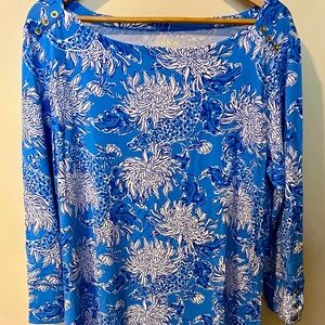 New Lilly Pulitzer Boca Blue Croc Sophie Dress XXL NWT